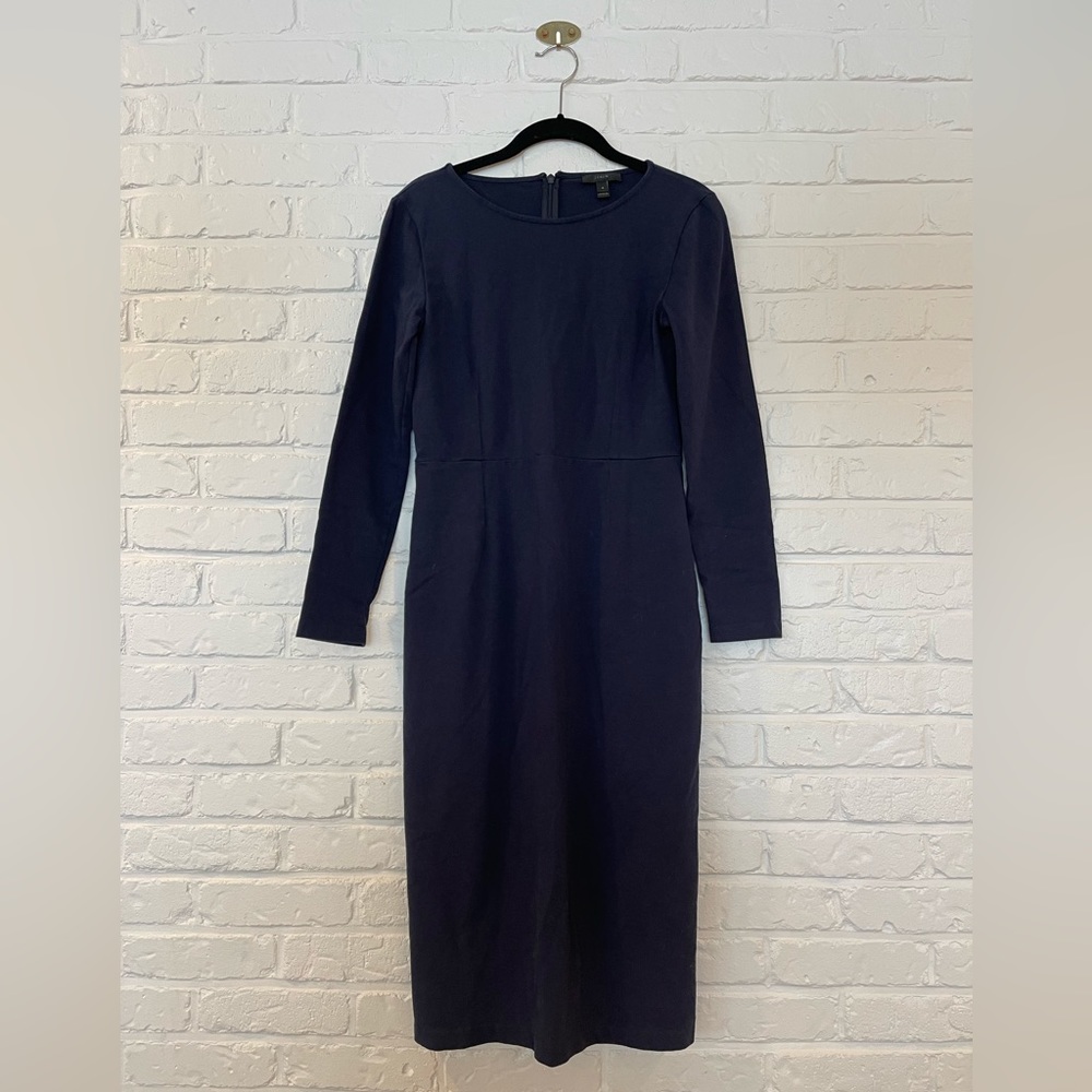 J.Crew Navy Knit MIDI Dress, size 4